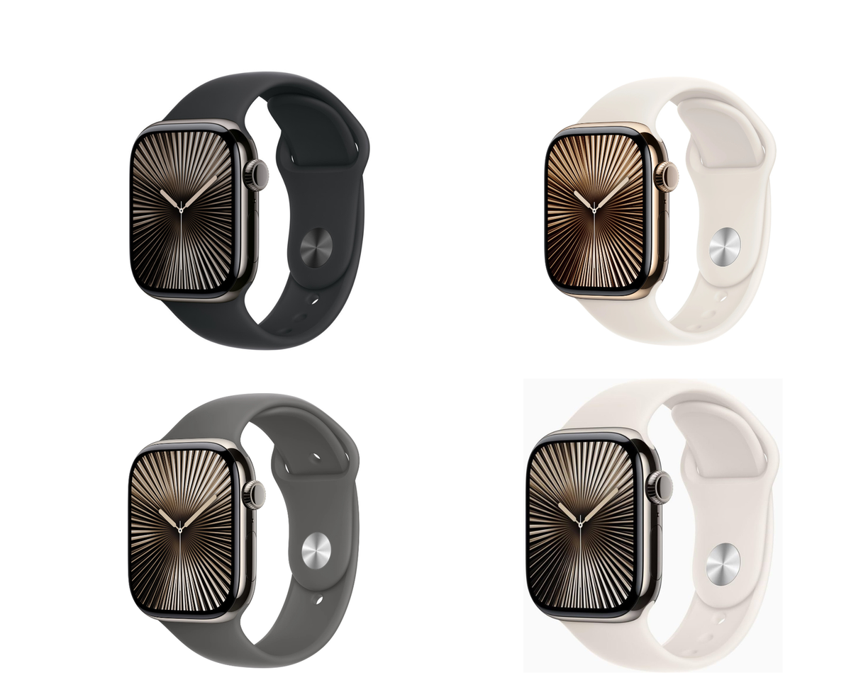 Apple Watch Series 10 42mm Gps + Cellular Titanium + Sport Band 