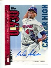 2015 Topps - Career High Autographs #CH-JT Julio Teheran ⚾ Auto
