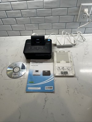 Canon Selphy CP800 Compact Black Photo Printer Bundle