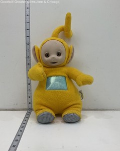 Playskool Teletubbies Plush Doll Yellow Laa Laa 1998 Antenna Tag 14 Inch Toy