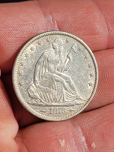 1873 Arrows Seated Liberty Half Dollar