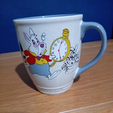 Disney Store Classics Alice in Wonderland White Rabbit Animated Sketch Mug Cup