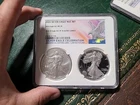 2024 American SILVER EAGLE NGC CELEBRATION SET ~ NGC MS70 + PF70 ULTRA CAMEO #1