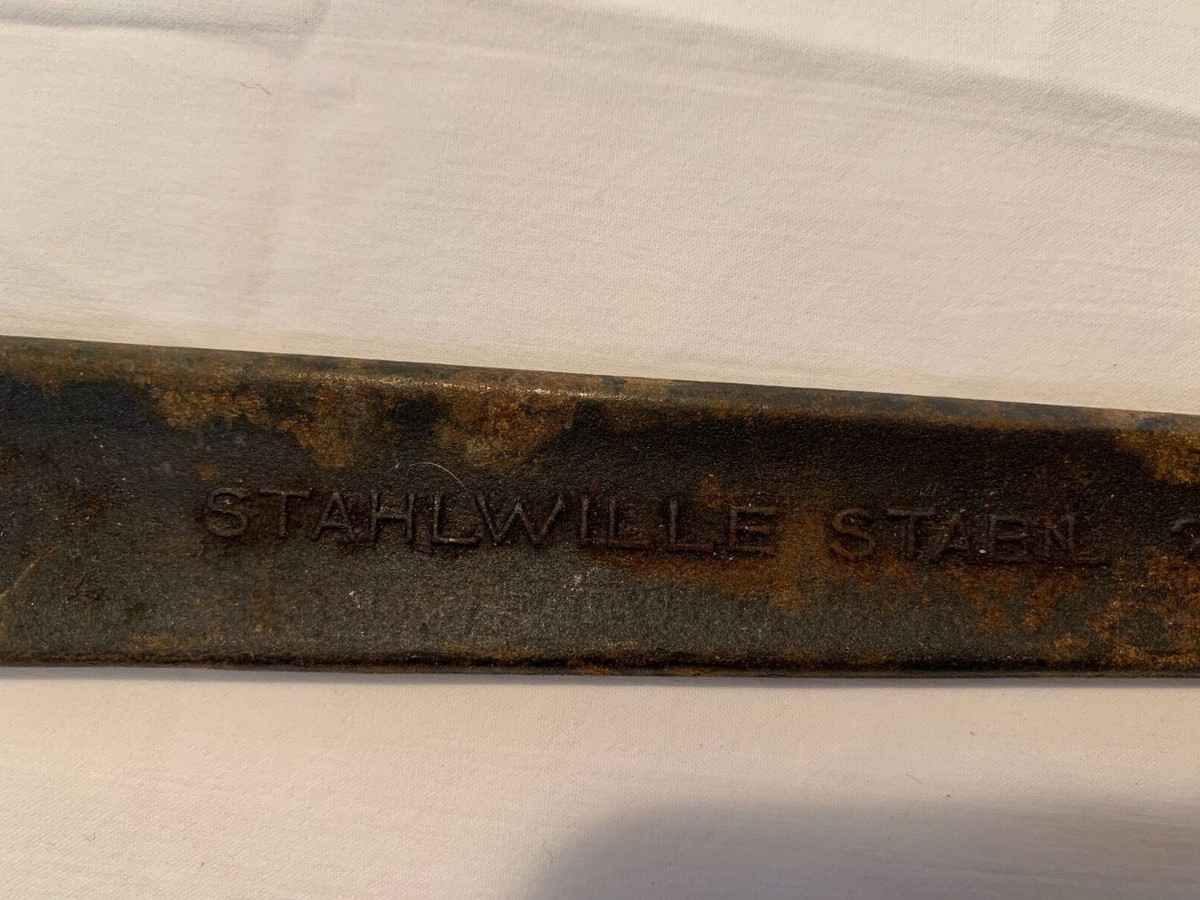Vintage STAHLWILLE 36mm Open End Wrench for 911 Oil Line