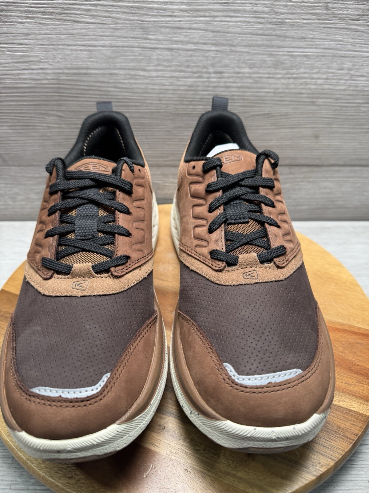 Scarpe da passeggio Keen WK400 in pelle bisonte tostato marrone cocco 1028171 taglia 9