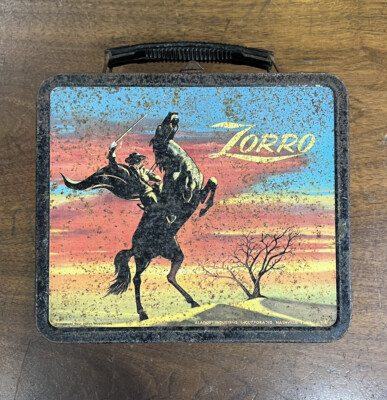 1950s Vintage Zorro Lunch Box Aladdin Industries | eBay