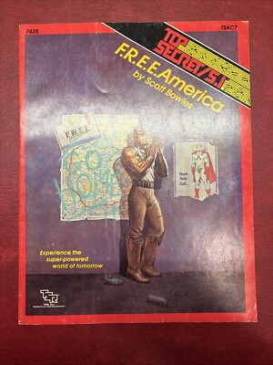 TSR Top Secret S.I. 7635 F.R.E.E. Amerika offizielles Spiel Abenteuer 1989 Vinta