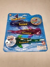Dive Sharks 3-PACK Multi-Color - Shark Dive Game - Ages 3+  BRAND NEW SEALED