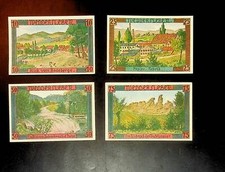 1921 Germany WEDERSLEBEN 10  25 50 75  Phennig Banknote / Notgeld