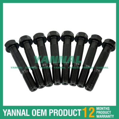 8X 1G772-22140 Connecting Rod Screw For Kubota V3307 Hyundai 25D-9