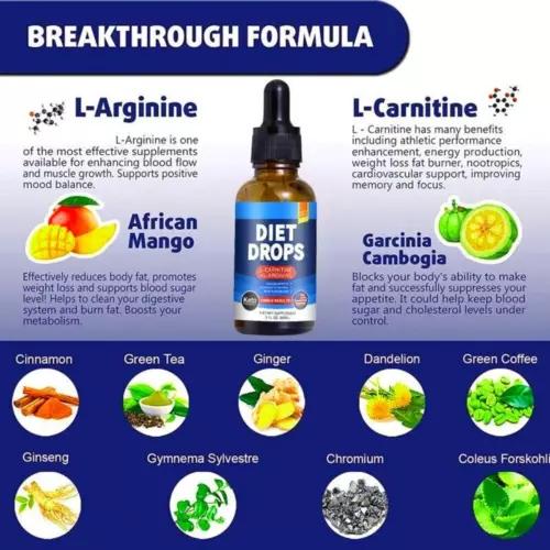 Keto Diet Drops 60ML Ketontropfen Fettabbau Effective Weight Loss Support Drops - Bild 4 von 5