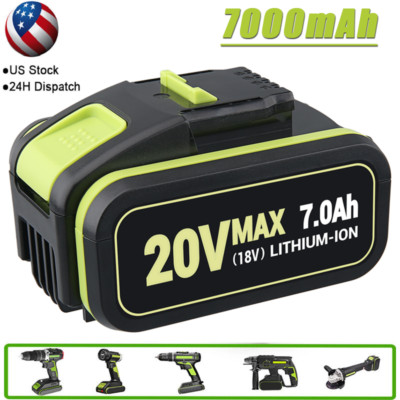For Worx WA3553 20VOLT Lithium-Ion Replacement WA3551 WA3551.1 7000mAh Battery