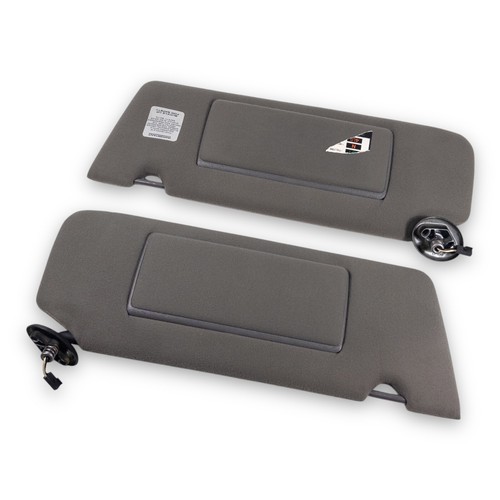 1993-1998 Jeep Grand Cherokee Driver Passenger Side Sun Visor Pair Set Dark Gray - Picture 5 of 8