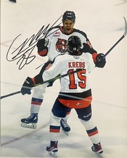 Cayden LINDSTROM SIGNED 8x10 PHOTO! MEDICINE HAT! Columbus Blue Jackets! W/COA