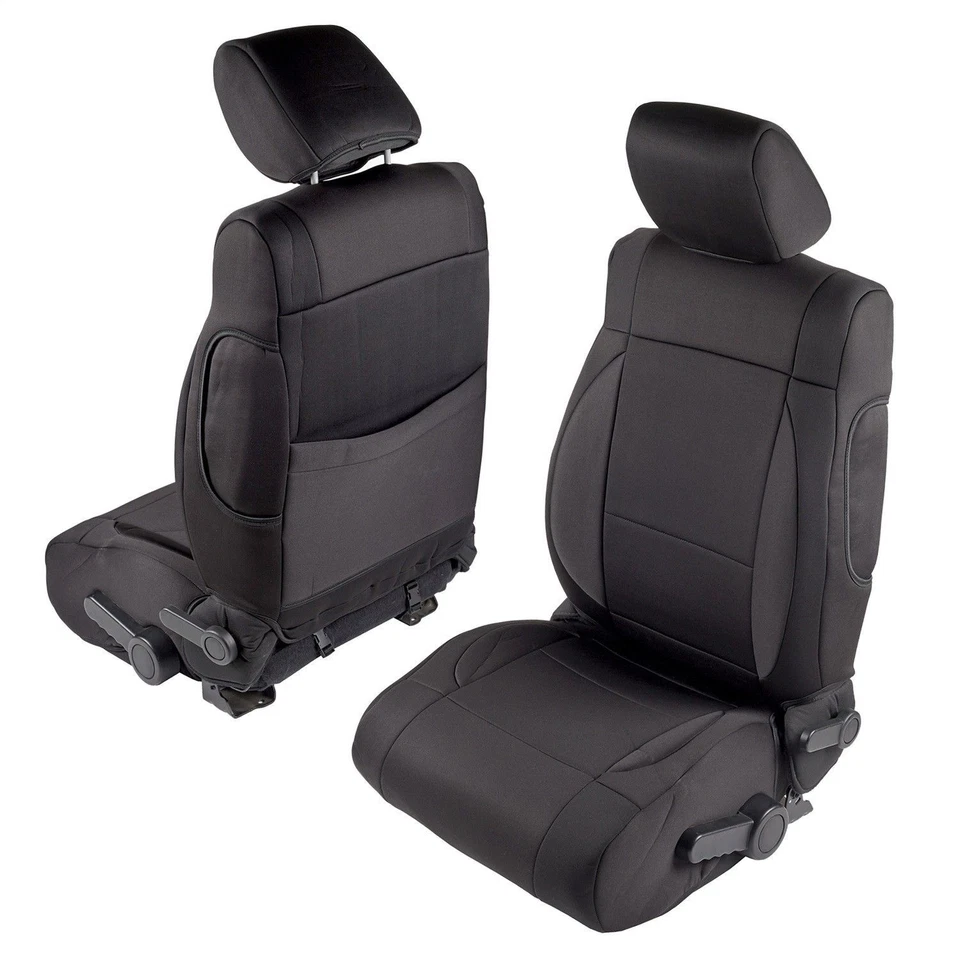 Cubierta de asiento negra de neopreno Smittybilt 471801 para Jeep Wrangler JK 2007 4 puertas Foto 4 de 4