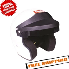 RaceQuip 256116 Gloss White Open Face Helmet; Size X-Large