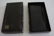 Black Genuine Leather Long Bifold ID Credit Card Money Holder Wallet Organizer.