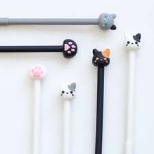 6Pcs Cute Cartoon Cats paw Gel Pens Office Sc...