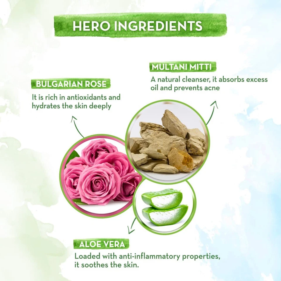 Mamaearth Multani Mitti Face Pack with Multani Mitti and Bulgarian Rose for Oil - Image 4 of 4