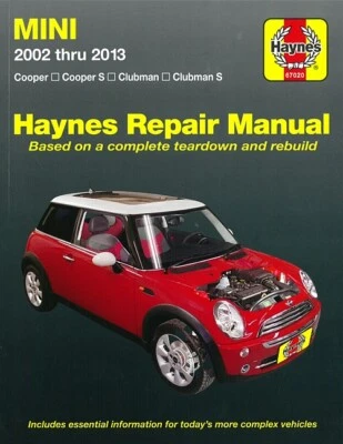 Haynes Handbuch: Mini 2002-2013 Reparaturanleitung/Reparatur-Buch/Wartung/Cooper - Bild 1 von 3