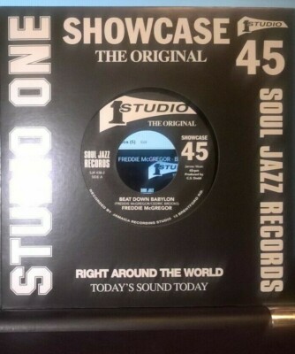 NEW FREDDIE McGREGOR/ IM & COUNT OSSIE Beat Down Babylon/ Right on SJR438-2