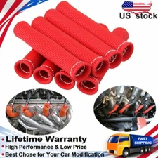 8 Heat Shield Protector Sleeve 1200 Degree Spark Plug Wire Boots Protect Cover