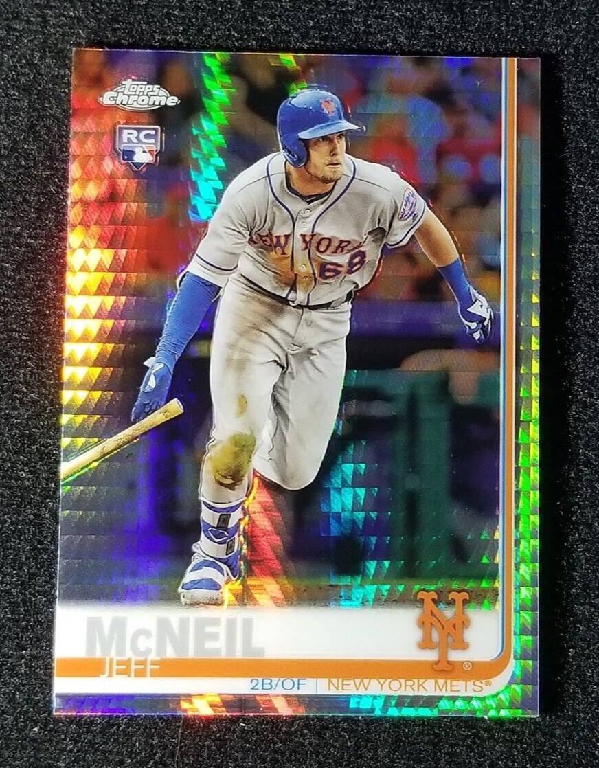 2019 Topps Chrome Prism Refractor Jeff McNeil RC #152