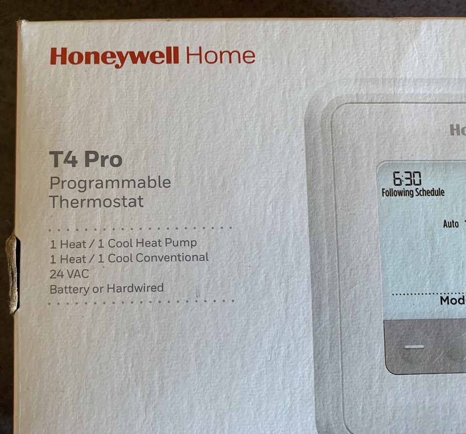 Honeywell T4 Pro Programmable Thermostat TH4110U2005 eBay