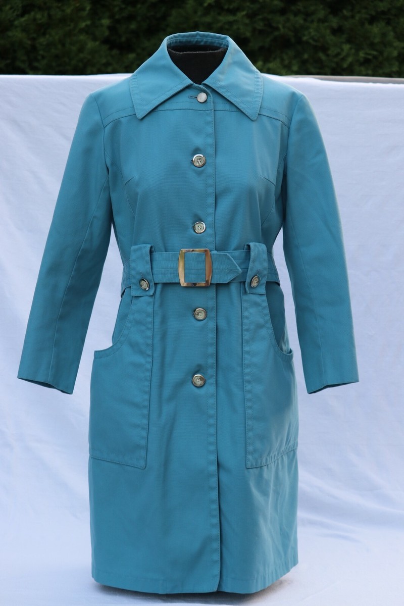Trench Bleu London Fog Taille 10 - Ajusté - Neuf Sans étiquettes - Coton