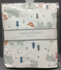 Wendy Bellissimo Fitted Crib Sheet-Friend 100 Cotton 180TC-Fits Mattress 28  x52  