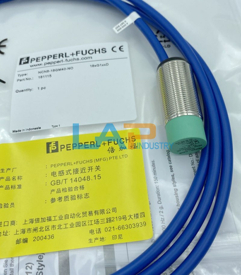 Interruttore Di Prossimità Pepperl+Fuchs NCN8-18GM40-N0-V1 – Nuovo, Spedizione Veloce