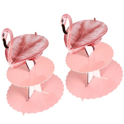  2 Pcs Drehscheibe Kuchenstand Unique Party Decoration Three-layer Cupcake