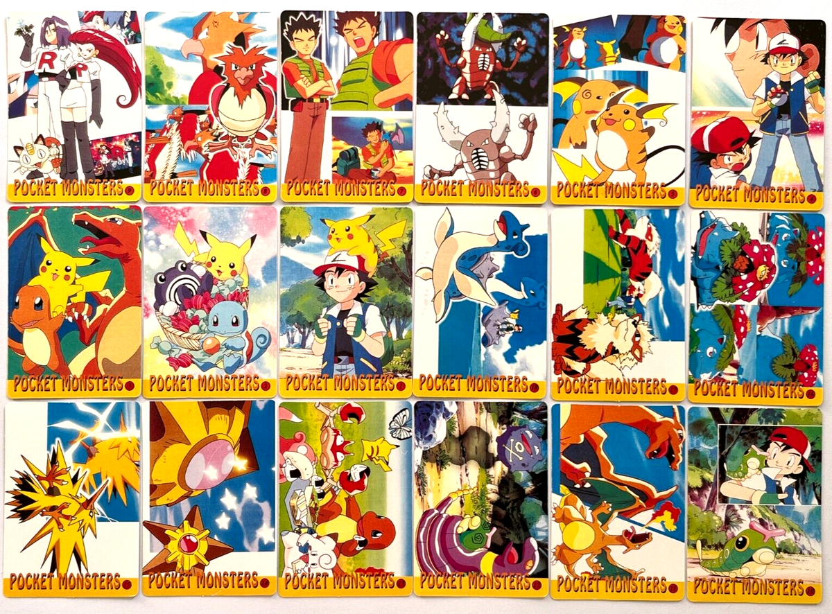 1999 POKEMON VENDING Prism Cards - Full Set 36/36 Taiwan Cubone