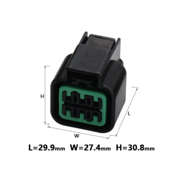 5 Set KUM Connettore Elettrico 6 Pin Impermeabile Maschio/Femmina - PB621-06020 PB625-06027 - Con Terminali