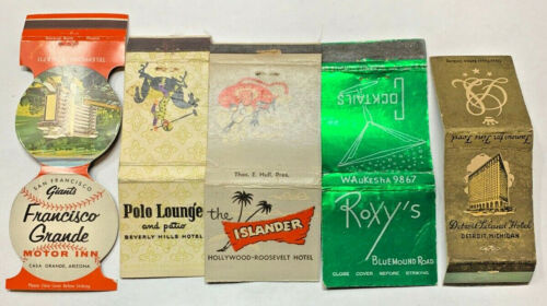 Hotel And Restaurants Matchbook SAN FRANCISCO GIANTS HOTEL Polo Lounge Roxy’s - Picture 1 of 12