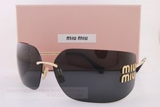 Brand New Miu Miu Sunglasses MU 54YS 5AK/5S0 Gold/Dark Gray For Women
