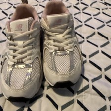 Pink and White New Balance 530 Running Shoes In Kids Size 1