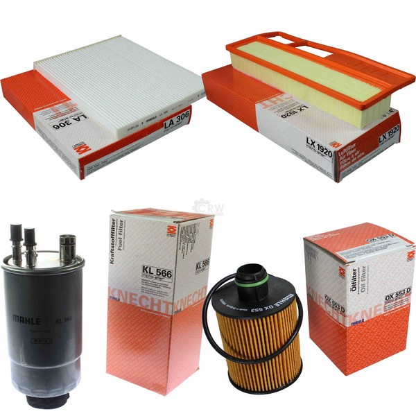 Mahle Set Filterpaket FüR Fiat Grande Punto 1.3 D Multijet-image