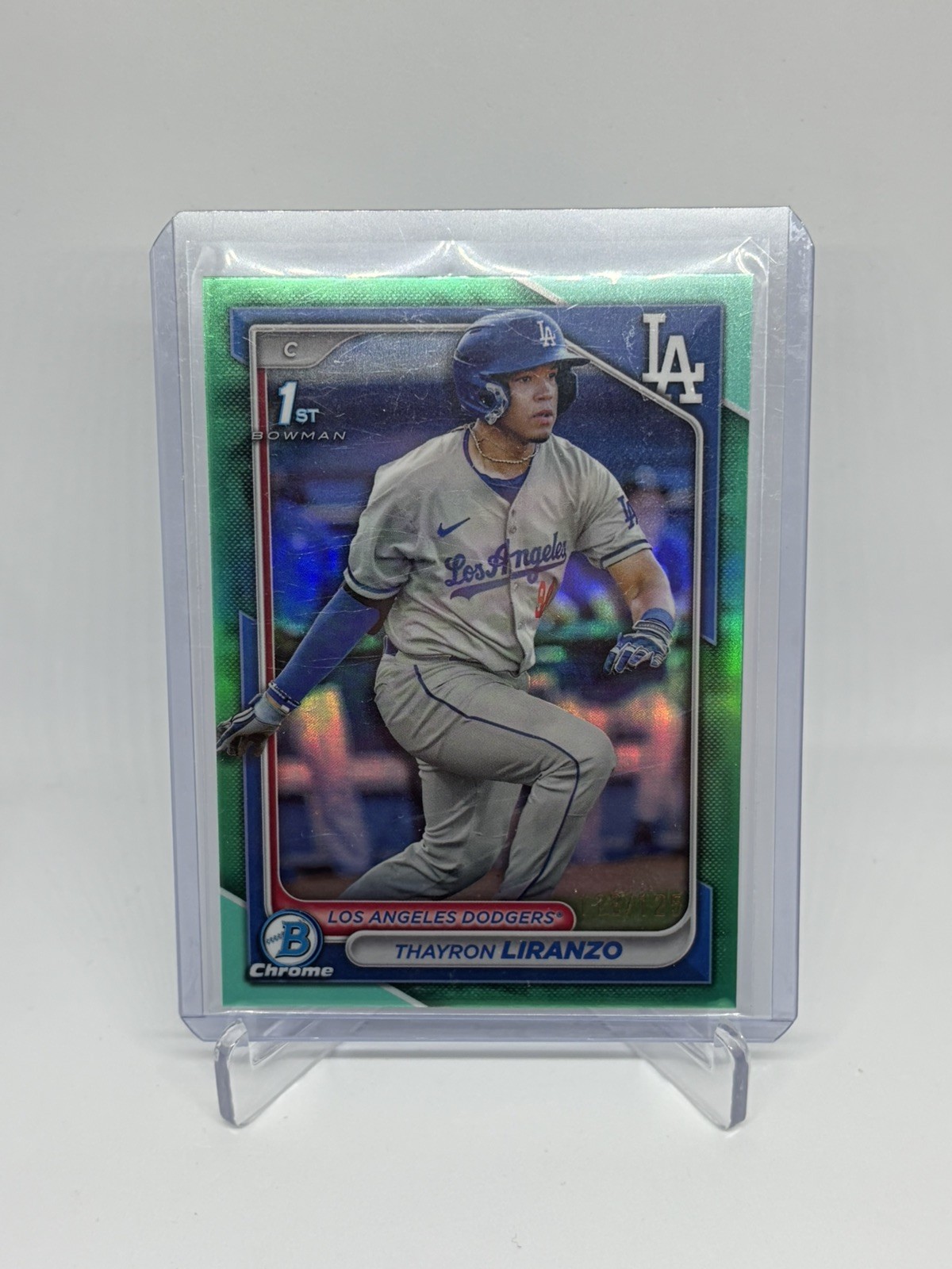 2024 Bowman Chrome Prospects Aqua Refractor 118/125 Thayron Liranzo #BCP-182 🔥