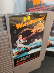 🔥NES The 3D Battles of WorldRunner CIB Game Tested Working Cart Authentic CLEAN