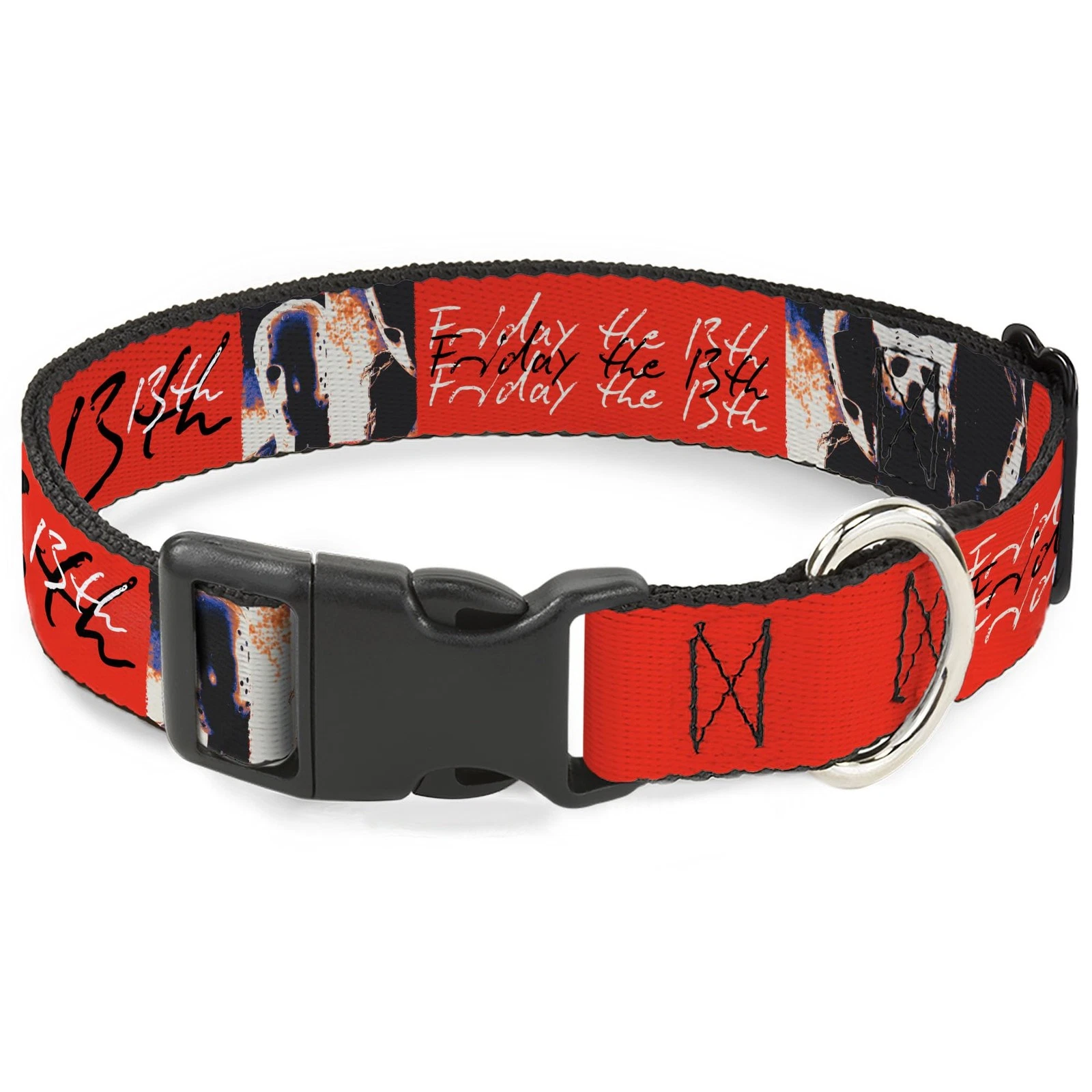 Warner Bros. Horror Movies Pet Collar, Dog Collar Plastic Buckle, Friday The 13t