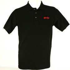 WENDY'S Hamburgers Employee Uniform Polo Shirt Black Size S Small NEW