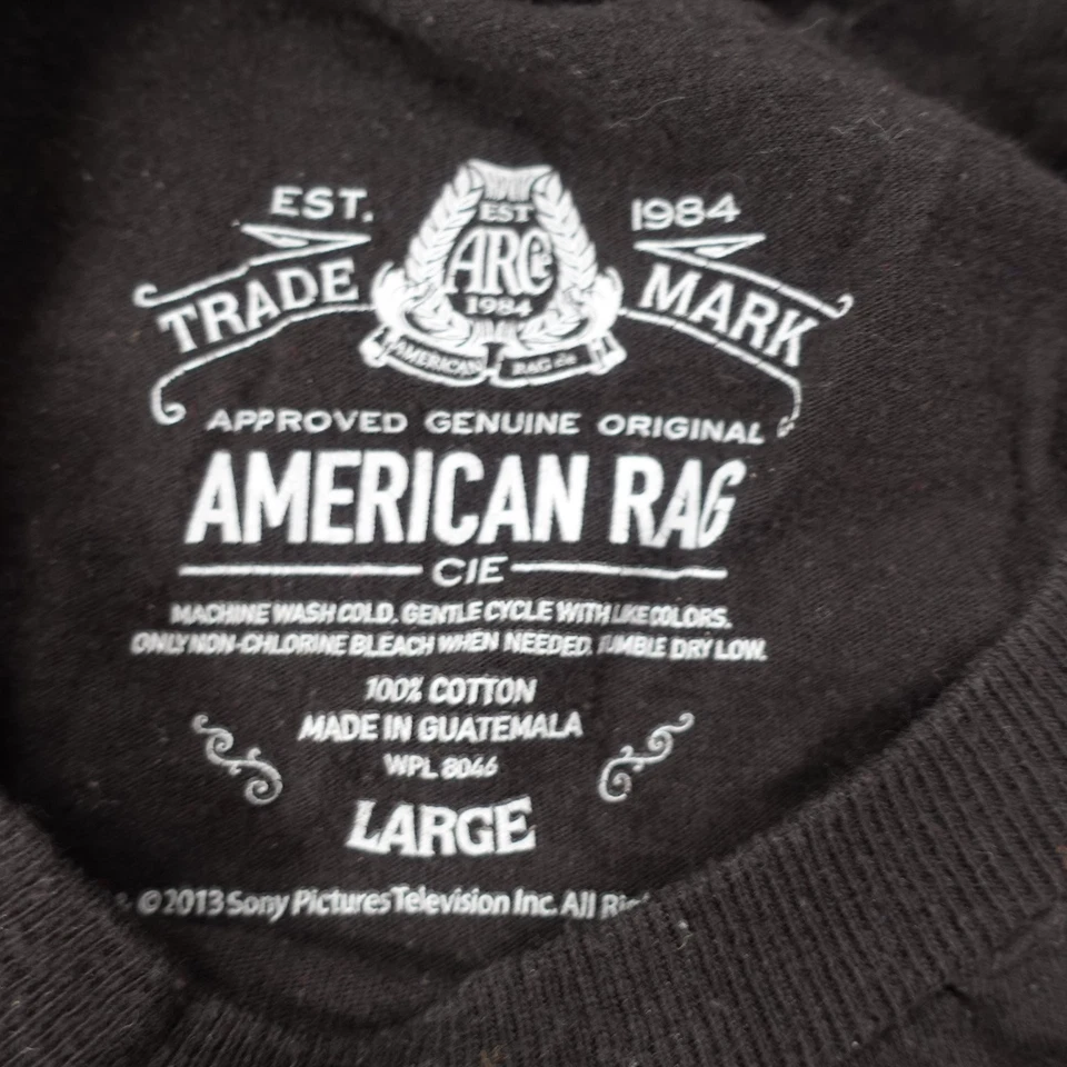 Camiseta grande negra de algodón American Rag Walter White Heisenberg para hombre Foto 3 de 4