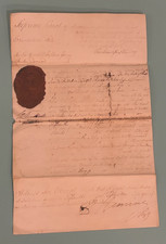 1819 GEORGE III-ERA COMPANY RAJ LEGAL DOCUMENT FROM FT. WILLIAM IN BENGAL, INDIA