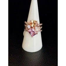 Bomb Party RG13720 Love You, Mean It Array of Multi Color Cubic Zirconia Size 7