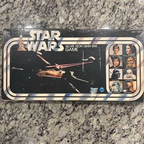 Star Wars Escape From Death Star Board Game Vintage 1977 - COMPLETE