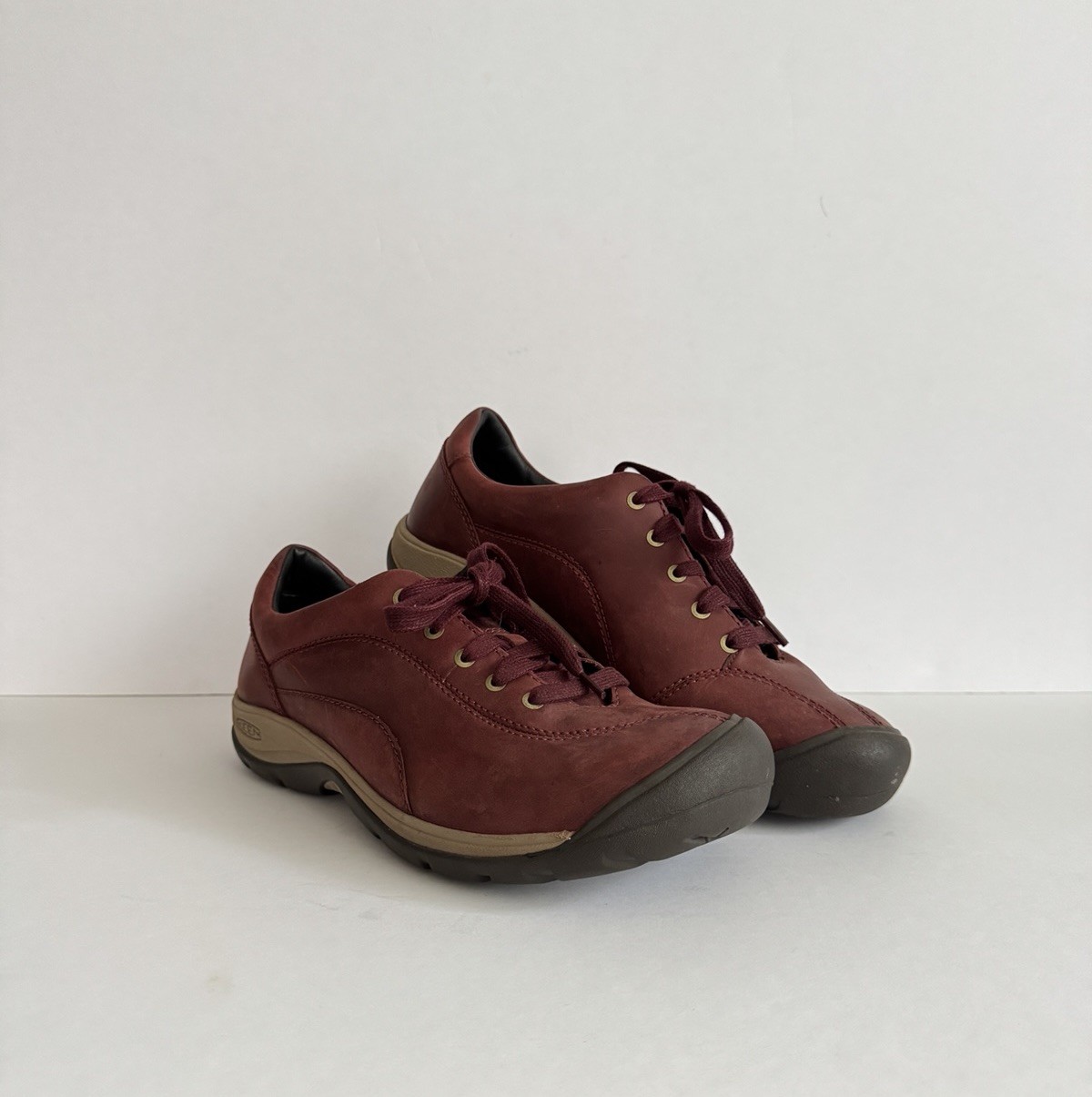 Scarpe stringate rosse Keen donna Presidio taglia 10 sneaker escursionismo casual