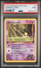 Pokémon TCG Sabrina’s Abra 94/132 First Edition Gym Challenge PSA 9