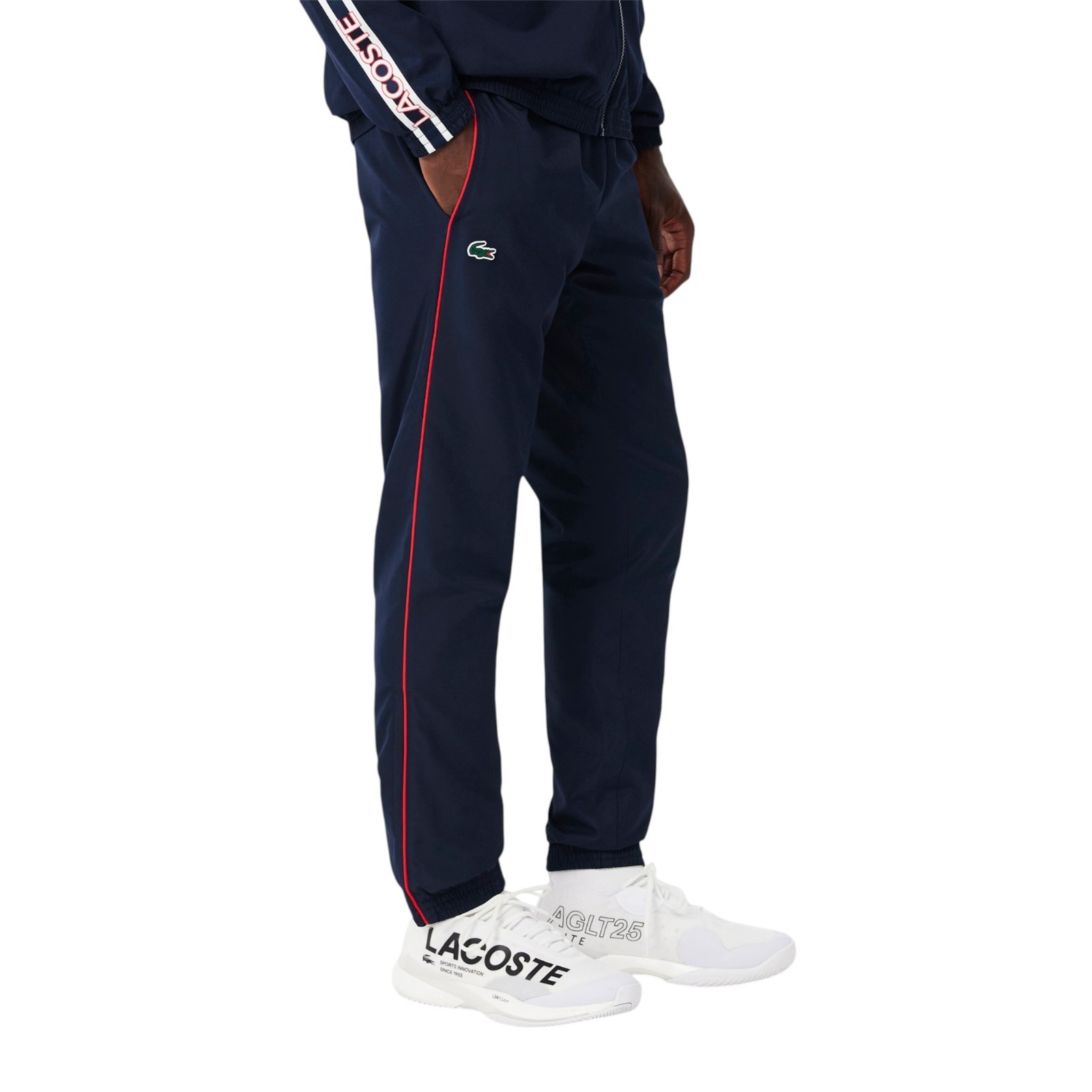 Lacoste Full Tracksuit Set Mens Navy Blue Hoody Top Bottoms WH8987 Size L XL thumbnail 7