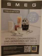 SMEG Edeka 20 Treuepunkte Südbayern Treueaktion Besteck Latte-Löffel Standmixer